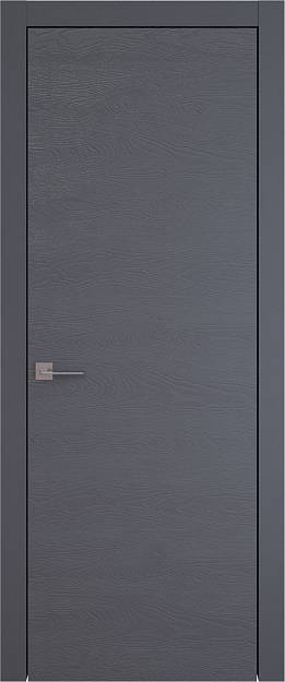 Межкомнатная дверь Tivoli А-5, цвет - Графитово-серая эмаль по шпону (RAL 7024), Без стекла (ДГ)