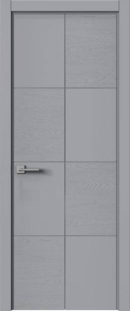 Межкомнатная дверь Tivoli Л-2, цвет - Серебристо-серая эмаль-эмаль по шпону (RAL 7045), Без стекла (ДГ)