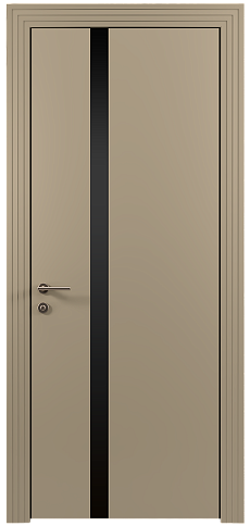 Дверь Tivoli Д-1 Серое Льняное волокно эмаль (RAL 075-70-10) без стекла