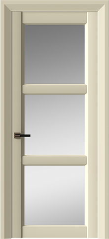 Дверь Milano Neo Classic Decoro Жемчужная эмаль (RAL 1013) со стеклом