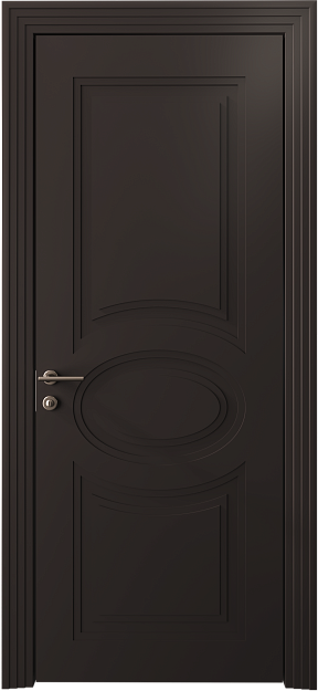 Межкомнатная дверь Florencia Neo Classic Scalino, цвет - Чёрный Базальт эмаль (RAL 040-30-05), Без стекла (ДГ)