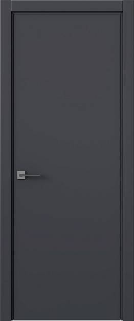 Межкомнатная дверь Tivoli А-5, цвет - Графитово-серая эмаль (RAL 7024), Без стекла (ДГ)
