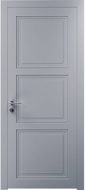 Межкомнатная дверь Milano Neo Classic, цвет - Серебристо-серая эмаль (RAL 7045), Без стекла (ДГ)