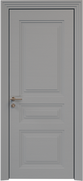 Межкомнатная дверь Imperia-R Neo Classic Scalino, цвет - Серебристо-серая эмаль по шпону (RAL 7045), Без стекла (ДГ)