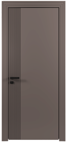 Дверь Sinistro Moderno Теплый Серый эмаль (RAL 040-60-05) без стекла