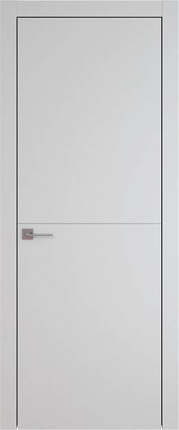 Межкомнатная дверь Tivoli Б-3, цвет - Серая эмаль (RAL 7047), Без стекла (ДГ)