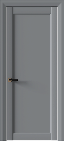Дверь Domenica Neo Classic Decoro Серебристо-серая эмаль (RAL 7045) без стекла