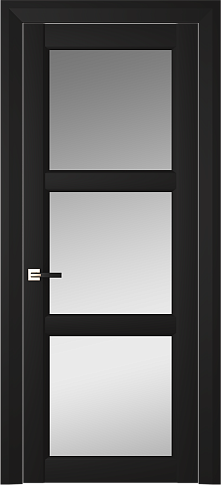 Дверь Milano Neo Classic Decoro Чёрный ST со стеклом