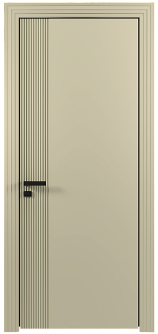 Дверь Sinistro Moderno Серо-оливковая эмаль (RAL 7032) без стекла