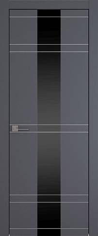 Дверь Tivoli Ж-4 Графитово-серая эмаль (RAL 7024) со стеклом