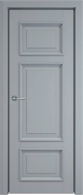 Межкомнатная дверь Siena LUX, цвет - Серебристо-серая эмаль (RAL 7045), Без стекла (ДГ)