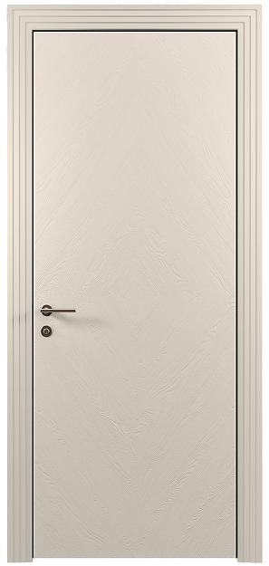 Межкомнатная дверь Tivoli К-1, цвет - Бежевая эмаль по шпону (RAL 9010), Без стекла (ДГ)