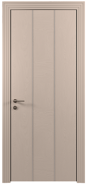 Межкомнатная дверь Tivoli Б-1, цвет - Грязный Белый эмаль по шпону (RAL 070-90-05), Без стекла (ДГ)