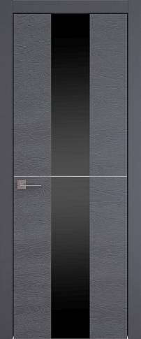 Дверь Tivoli Ж-3 Графитово-серая эмаль по шпону (RAL 7024) со стеклом