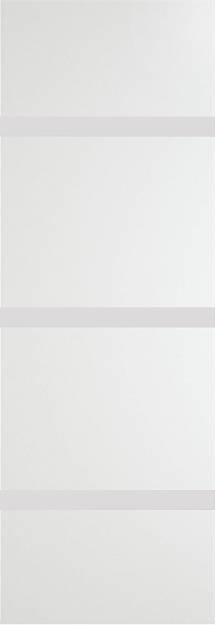 Межкомнатная дверь Tivoli Г-4 Invisible, цвет - Белая эмаль (RAL 9003), Без стекла (ДГ)