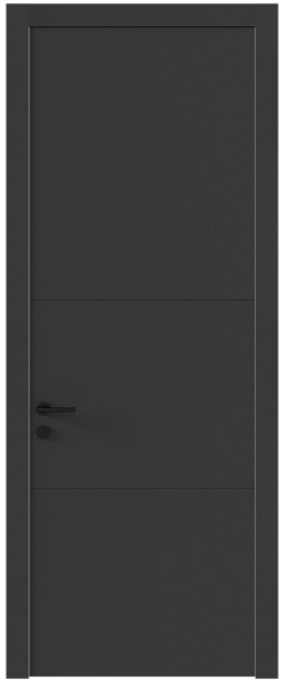 Межкомнатная дверь Tivoli В-2, Без стекла (ДГ), цвет - Диамант серый