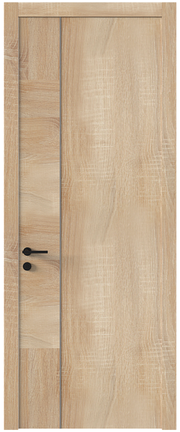 Межкомнатная дверь Tivoli В-1, Без стекла (ДГ), цвет - Дуб сонома светлый