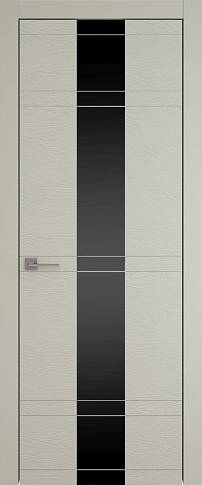 Дверь Tivoli Ж-4 Серо-оливковая эмаль по шпону (RAL 7032) со стеклом