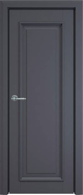 Межкомнатная дверь Domenica LUX, цвет - Графитово-серая эмаль (RAL 7024), Без стекла (ДГ)