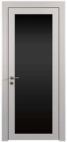 Дверь Tivoli З-1 Серая эмаль по шпону (RAL 7047) со стеклом