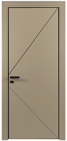 Дверь Pala Moderno Серое Льняное волокно эмаль (RAL 075-70-10) без стекла