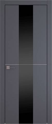 Дверь Tivoli Ж-3 Графитово-серая эмаль (RAL 7024) со стеклом