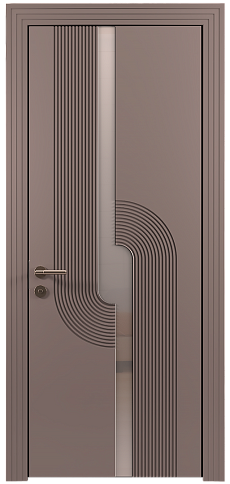 Дверь Cascato Moderno Серая стяжка эмаль (RAL 060-60-05) без стекла