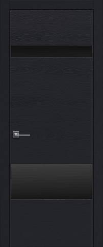 Дверь Tivoli К-4 Черная эмаль по шпону (RAL 9004) без стекла
