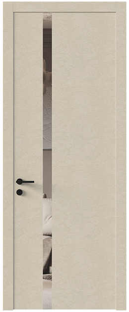 Межкомнатная дверь Tivoli Д-1, Без стекла (ДГ), цвет - Версилк крем