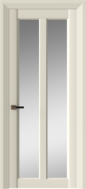 Межкомнатная дверь Prato Neo Classic Decoro, цвет - Бежевая эмаль (RAL 9010), Со стеклом (ДО)