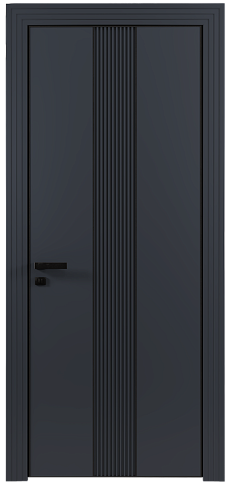 Дверь Pilastro Moderno Графитово-серая эмаль (RAL 7024) без стекла