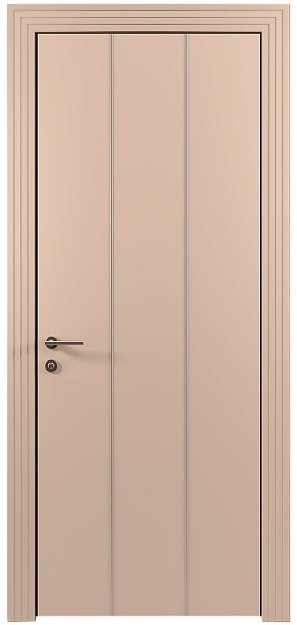 Межкомнатная дверь Tivoli Б-1, цвет - Серый цемент эмаль (RAL 060-70-10), Без стекла (ДГ)