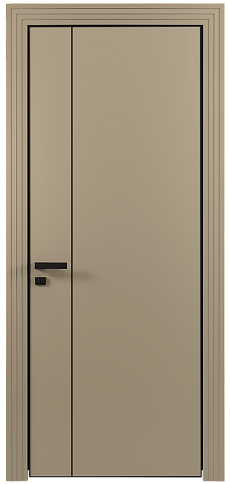 Дверь Piazza Moderno Серое Льняное волокно эмаль (RAL 075-70-10) без стекла