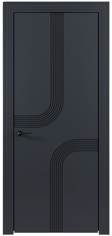 Дверь Armonia Moderno Графитово-серая эмаль (RAL 7024) без стекла